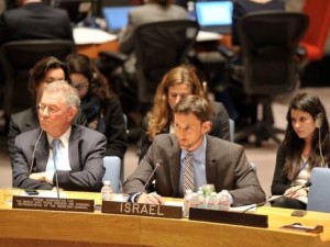 Yotam Goren (center) was appointed as the deputy chairman of the General Assembly's Fifth Committee, which handles budgetary and administrative matters for the United Nations. PHOTO: UN Photos/Mark Garten