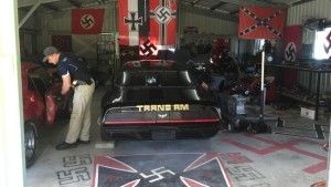 Queensland police discovered this Nazi lair at the home of a 48-year-old self-described white supremacist. Photo: Courtesy.