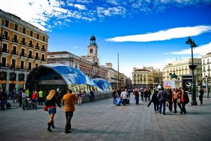The Puerta del Sol in Madrid, Spain. Photo: Wikimedia Commons.