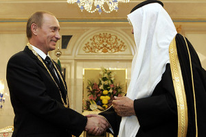 Russian President Vladimir Putin meeting with Saudi officials in 2007. Photo: Wikimedia Commons.