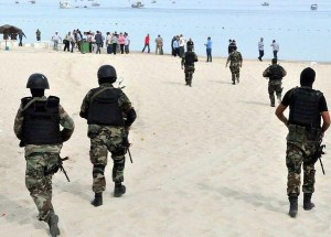 At least 27 people were killed after gunmen opened fire at a beachfront hotel in Tunisia. Photo: Twitter.