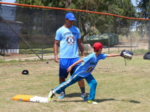 Arab and Jewish children playing baseball in Israel. IAB