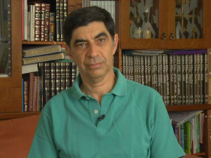 Simchah Goldin (pictured above) said that the death of his son was on the conscience of U.S. Secretary of State John Kerry. PHOTO: Walla! News.
