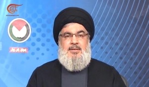 Nasrallah claimed that Israel was exploiting regional tensions to normalize relations with Arab states. PHOTO: Al-Mayadeen.