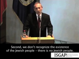 Ambassador Nabil Jada'a denied the existence of Jews in a speech given in Chile. Photo: Screenshot.