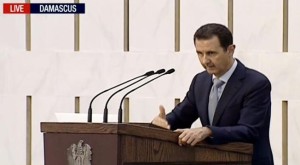 Syrian President Bashar al-Assad. Photo: Screenshot, Press TV via AP video.