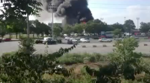 A screen shot of video footage of the summer 2012 terrorist attack on a tour bus carrying Israelis in Burgas, Bulgaria. Photo: YouTube.