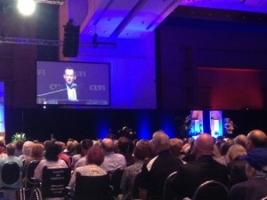Christians United for Israel (CUFI) Executive Director David Brog addresses CUFI's 10th Washington Summit. Photo: Jacob Kamaras.
