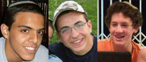 The "Israel Unity Index" survey was conducted in memory of murdered Israeli teens Eyal Yifrach, Gilad Shaar, and Naftali Frenkel (pictured). Photo: Wikimedia Commons.
