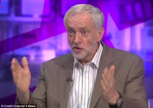 Jeremy Corbyn once defended himself on live television for calling Hezbollah and Hamas his "friends." Photo: Screenshot.