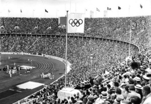 The 14th European Maccabi Games will take place in the Olympiastadion (pictured), the same Olympic stadium built and used for the Summer Olympics of 1936 during the Nazi era. Photo: German National Archives via Wikimedia Commons