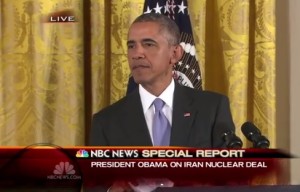 President Obama defends the nuclear deal with Iran. Photo: Screenshot. 