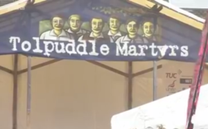 The Tolpuddle Martyrs Festival in Dorset, where Bournemouth Action for Israel was expelled for promoting Israel.