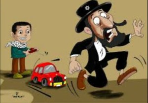 One of the anti-Semitic cartoons on the UNRWA school Facebook page. Photo: Facebook