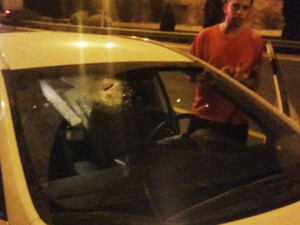 An Israeli baby was lightly injured by Palestinian stone-throwers in Jerusalem. PHOTO: Bentzion Lizrovich.