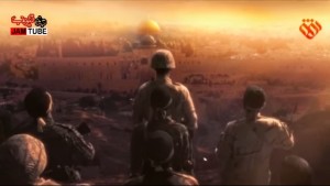 A video recently released by Iranian media shows Iranian proxies, led by the IRGC, gearing up to destroy Israel. PHOTO: Video screenshot.