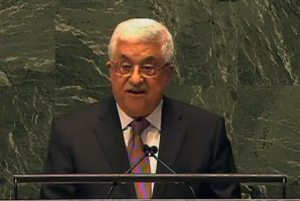 Palestinian Authority President Mahmoud Abbas at the UN. Photo: Wikimedia Commons.