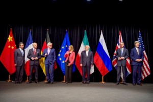 Representatives of Iran and the P5+1 world powers—a group that includes three Western European nations—pose for a group photo in Vienna, Austria, following the July 14 announcement of the Iran nuclear deal. Photo: U.S. State Department.