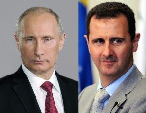 Syrian President Bashar al-Assad and Vladimir Putin. Photo: Wikipedia.