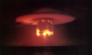 A nuclear mushroom cloud. Photo: Wikipedia.