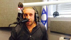 Journalist Josh Hasten, who had a close call on the Tekoa-Jerusalem road on Wednesday. Photo: Facebook.