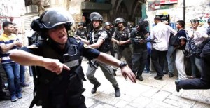 Violence in Jerusalem. Photo: From the Facebook page, "Palestine Belongs to Palestinians!"