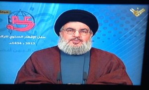 A recent public speech by Hassan Nasrallah gave away significant details over his security arrangements. PHOTO: Twitter.