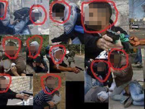 The photo circulating on Facebook, used to warn Palestinians how to spot and avoid Israeli undercover agents.