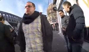 Nrg/Makor Rishon journalist Zvika Klein, on his walk through Paris, where he experienced antisemitism. Photo: YouTube/Screenshot.
