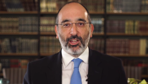 Rabbi Warren Goldstein speaks in a video responding to South Africa's proposed dual citizenship ban. Photo: Connect with the Chief Rabbi via YouTube.