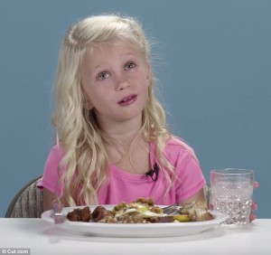 Eight American children tried Israeli cuisine for the first time ever in a new video posted online. Photo: Screenshot.