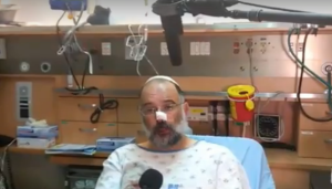 Israel Ben-Aharon, who was wounded in a rock and stabbing attack in Gush Etzion on Sunday morning. Photo: Screenshot.