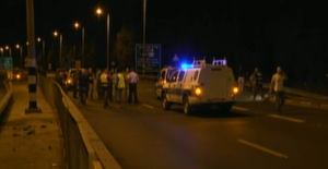 The site of the terror attack near Kibbutz Gan Shmuel on Sunday evening. Photo: Ynet TV/Screenshot.