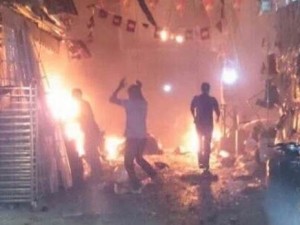 The aftermath of suicide bombings in Beirut. Photo: Twitter.