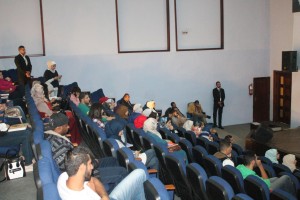 A class at Petra University in Jordan. Photo: Facebook.