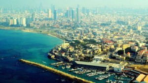 Aerial view of Tel Aviv, from Israeli startup WikiAir, which shows the world free hi-res aerial photos of Israel. photos. Photo: WikiAir.