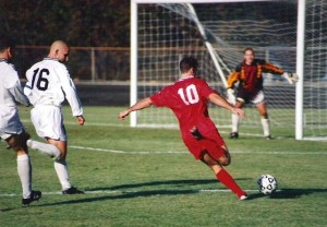 A soccer match. Photo: Wikipedia.