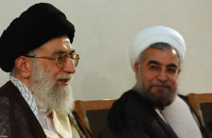 Iranian Supreme Leader Ali Khamenei (left) and President Hassan Rouhani. Photo: Wikipedia.
