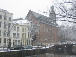 A Jewish student at Leiden University had his dorm room redesigned to look like a Nazi death camp as part of a hazing ritual. Photo: Wikimedia Commons.