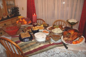 A Thanksgiving meal. Photo: Wikipedia.
