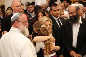 Sara Netanyahu at the wedding of Sarah Litman and Ariel Biegel. Photo: Facebook.