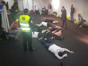 Zaka led a two-day emergency drill in Belgium for the country's Jewish community. Photo: ZAKA.