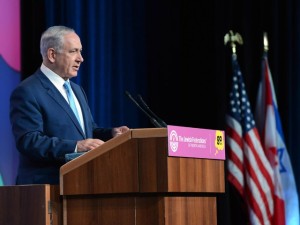 PM Netanyahu addresses Jewish Federations of North America. Photo: Israeli Ministry of Foreign Affairs.