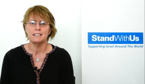 2010 Jerusalem stabbing victim Kay Wilson describing the incident at a StandWithUs event. Photo: Screenshot