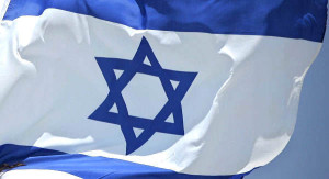 The Israeli flag flying proudly. Photo: "Extend Birthright Israel for College Credits and Volunteer Opportunities" Facebook page.