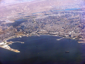  An aerial view of Baku, capital of Azerbaijan. Photo: Khortan via Wikimedia Commons.