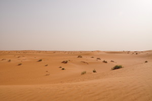 An Iraqi desert. Qataris were kidnapped near the Saudi border. Photo