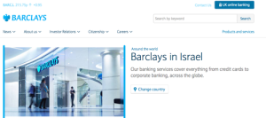Barclays has started investing in Israel and also initiated a program to mentor 10 Israeli start-ups. Photo: Screenshot.