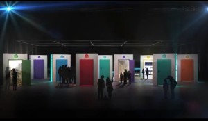 Nine giant screens, shaped as interactive doors, will lead audiences in a journey into the heart of Israel. Photo: Screenshot.