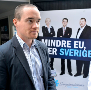 Swedish lawmaker Kent Ekeroth accused Sweden’s government of holding Israel to a double standard. Photo: Frankie Fouganthin via Wikimedia Commons.